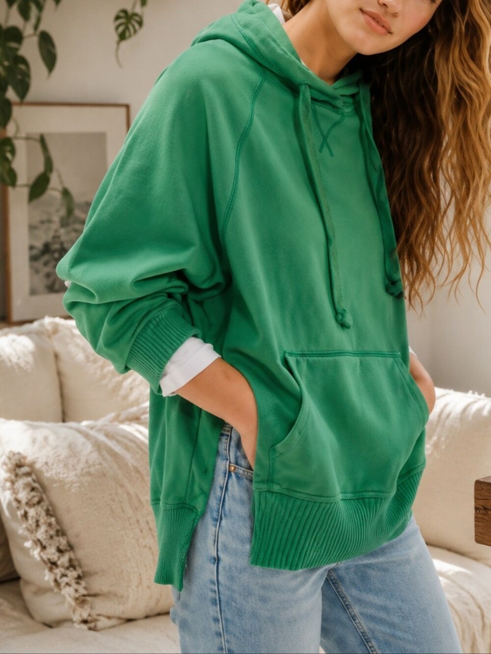 Green American Eagle Hoodie